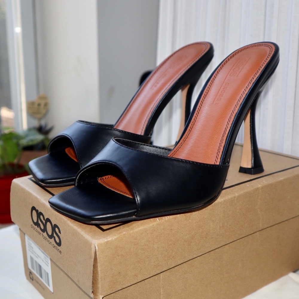 WIDE FIT BLACK MULES | ASOS